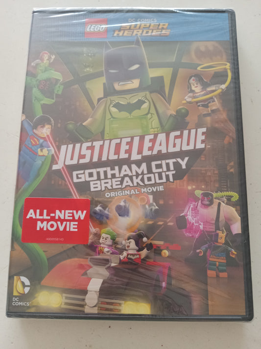 LEGO Justice League Gotham City Breakout, Original Movie, DVD Movie, Widescreen, Not Rated, NEW