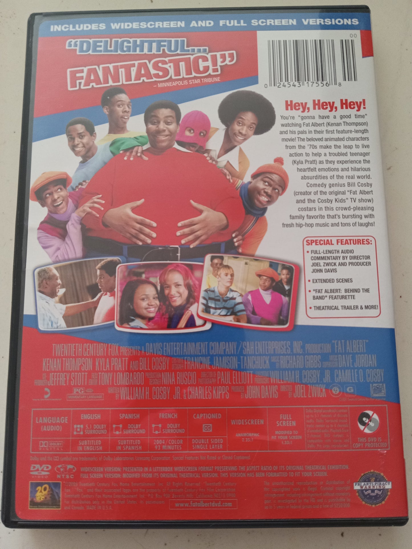 Fat Albert, DVD Movie, Widescreen/Fullscreen, Rated PG, USED