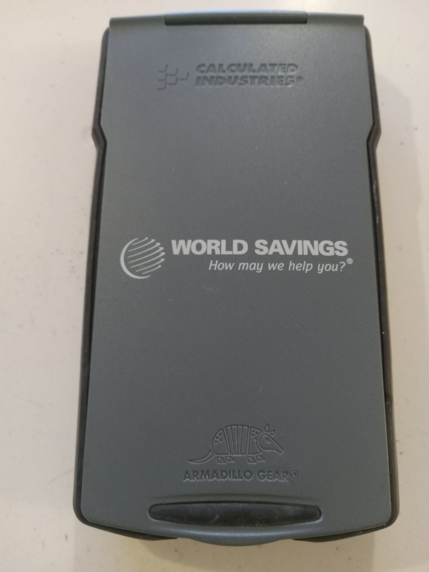Financial Calculator, Calculated Industries CI, Qualifier Plus IIIMX Model 3440, World Savings, +Armadillo Gear Case, USED