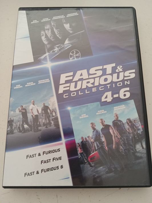 Fast And Furious Collection 4,5,6, Fast Five, DVD Movies, Vin Diesel Widescreen, Rated PG-13, USED