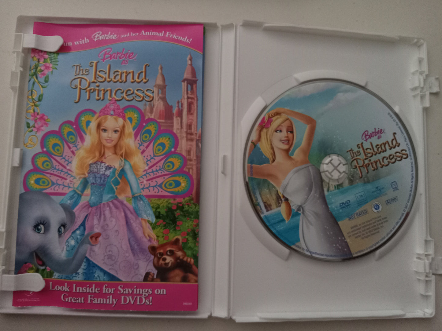 Barbie As The Island Princess, DVD Movie, Widescreen, Not Rated, USED