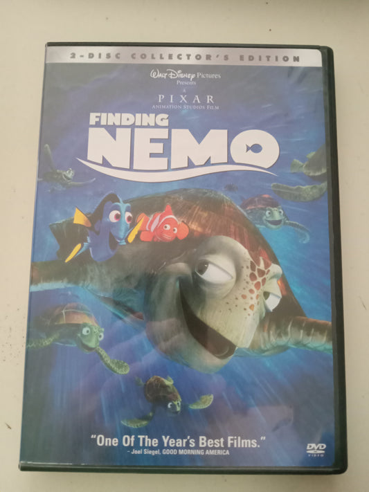 Finding Nemo, Disney Pixar Animation 2 Discs Collector's Ed, DVD Movie, Widescreen/Fullscreen, Rated G, USED