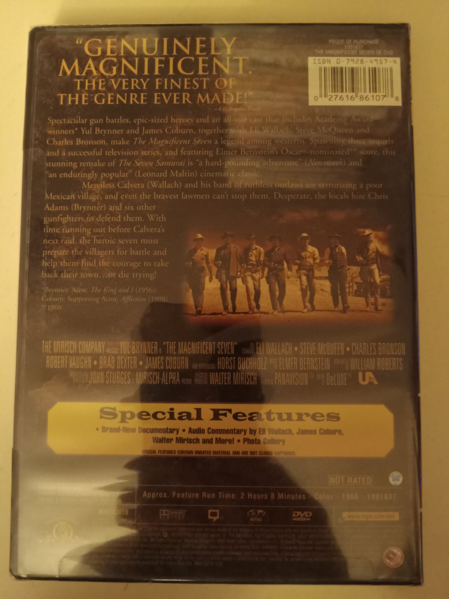 The Magnificent Seven, Special Ed. DVD Movie, Widescreen, Not Rated, NEW/USED