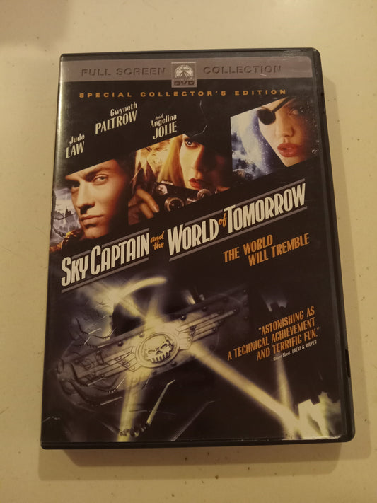 Sky Captain And The World Of Tomorrow, 2 Disc Special Collector's Ed. DVD Movie, Fullscreen, Rated PG, USED