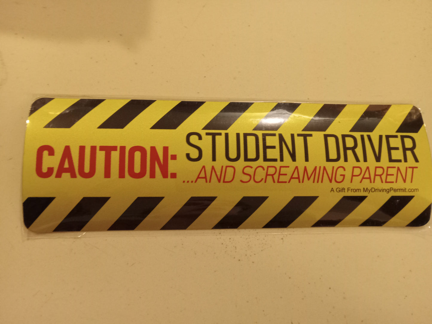 Caution: Student Driver And Screaming Parent, Auto Magnet, Car Decal, NEW
