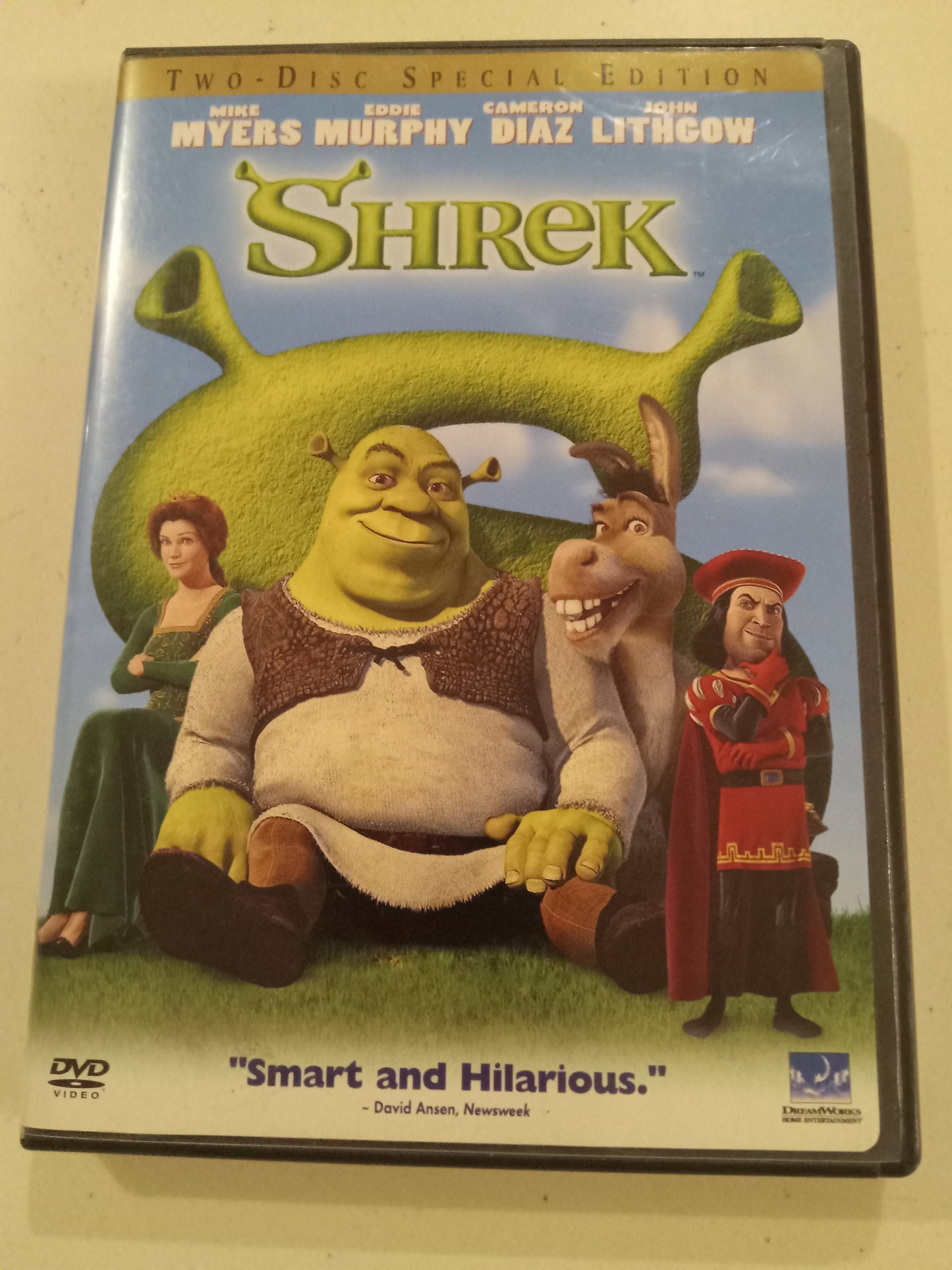 Shrek, DVD Movie, 2 Disc Special Ed. Widescreen/Fullscreen, Rated PG, USED