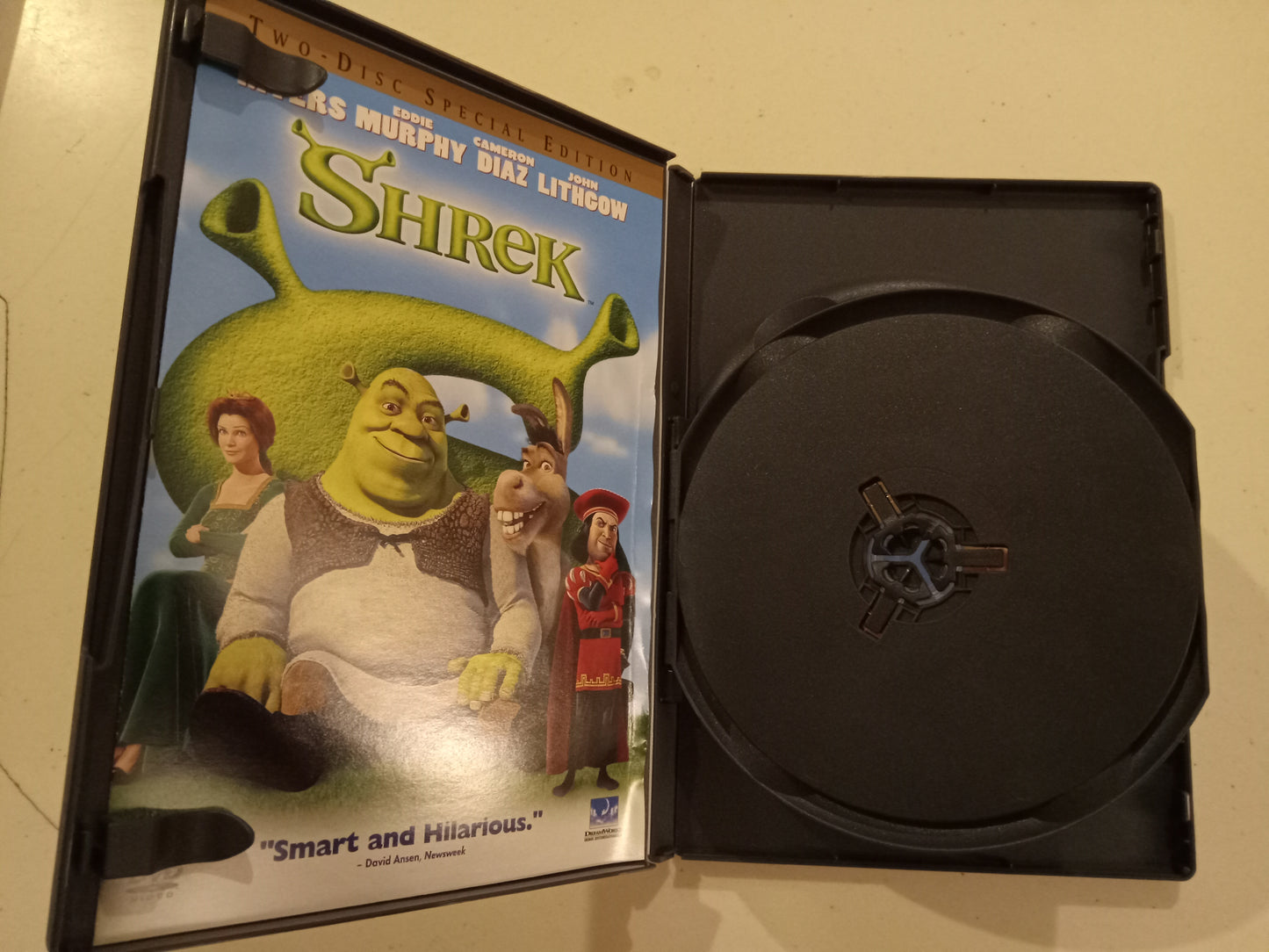 Shrek, DVD Movie, 2 Disc Special Ed. Widescreen/Fullscreen, Rated PG, USED