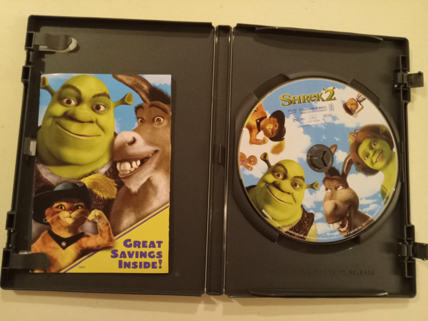 Shrek 2, Dreamworks Animation DVD Movie, Widescreen/Fullscreen, Rated PG, NEW/USED