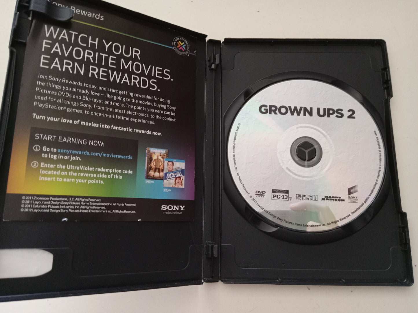 Grown Ups 2, DVD Movie, Adam Sandler Widescreen, Rated PG-13, NEW/USED