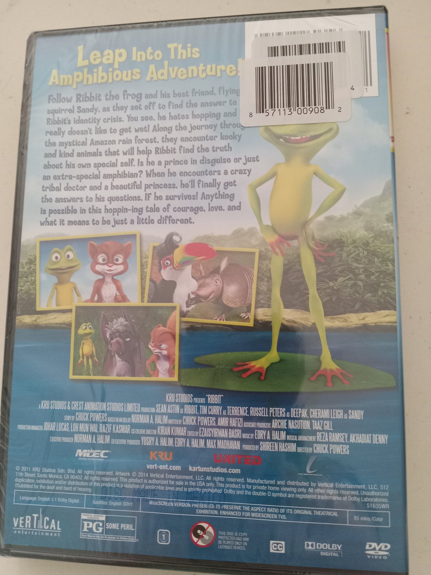 Ribbit, DVD Movie, Widescreen, Rated PG, NEW