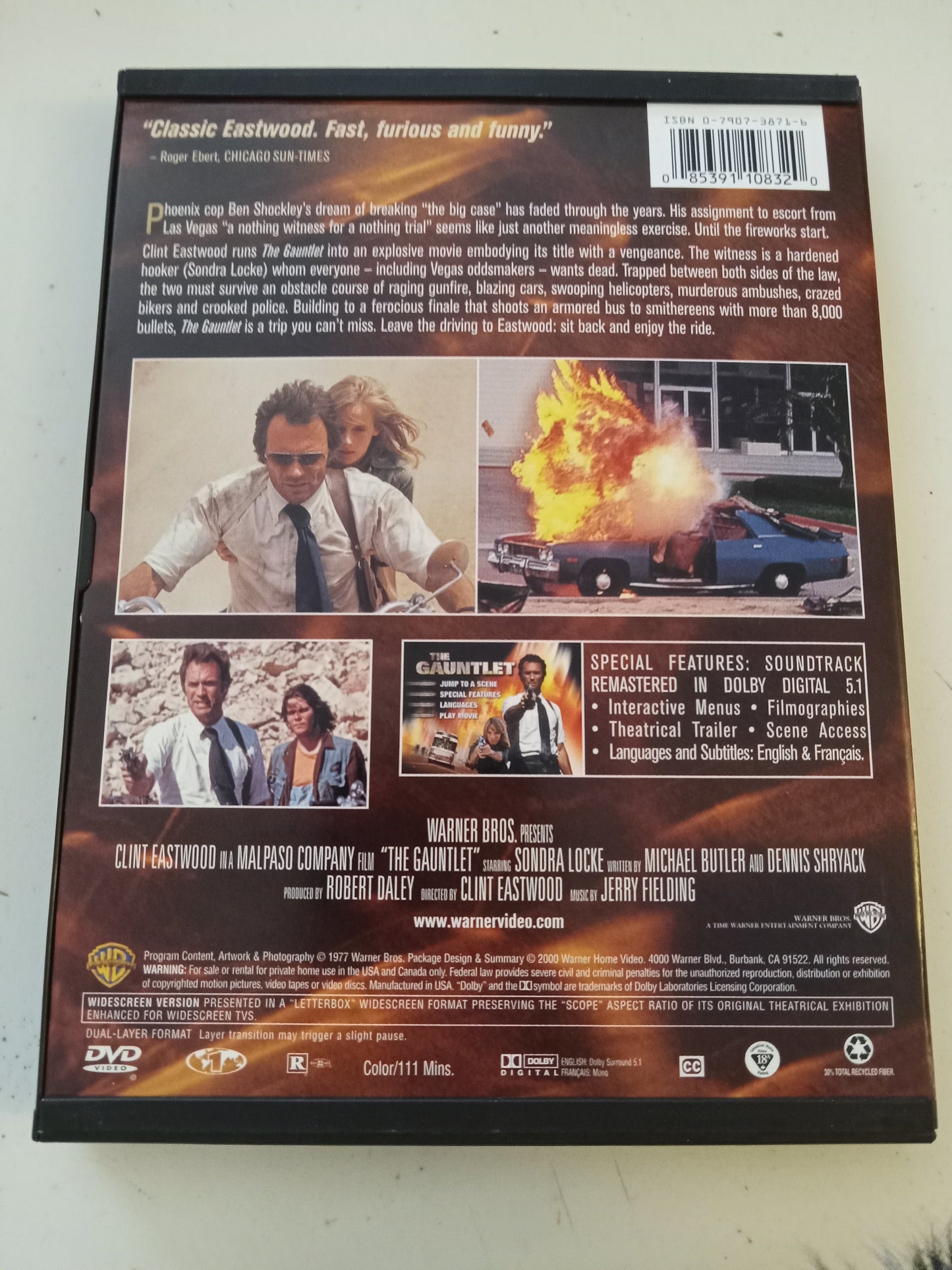 The Gauntlet, DVD Movie, Widescreen, Rated R, Rare USED
