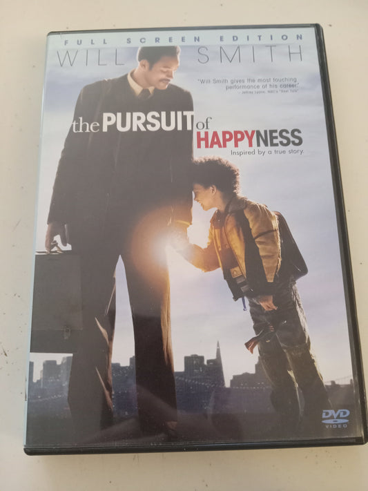 The Pursuit Of Happyness (Happiness), DVD Movie, Fullscreen, Rated PG-13, USED