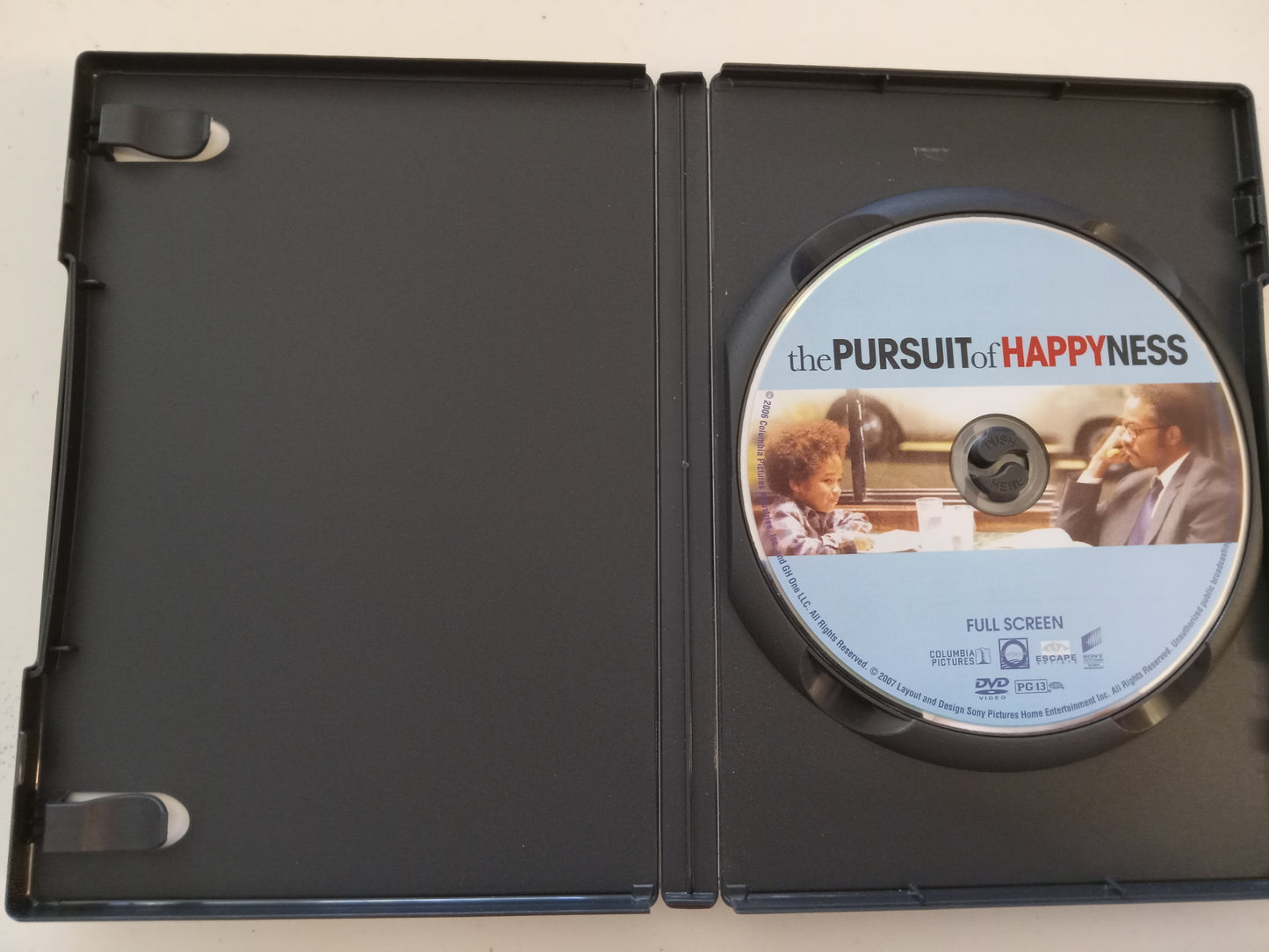 The Pursuit Of Happyness (Happiness), DVD Movie, Fullscreen, Rated PG-13, USED
