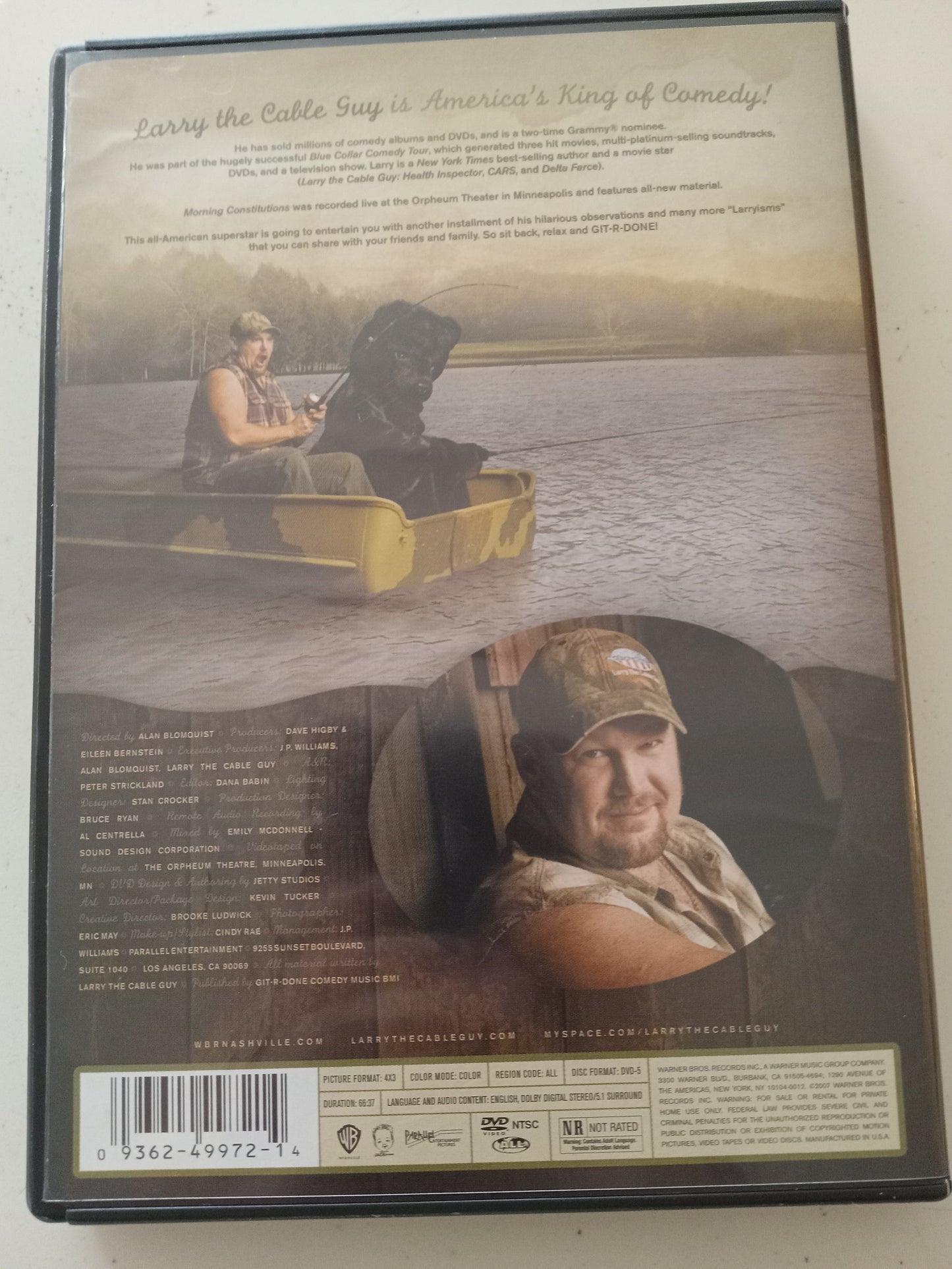 Larry The Cable Guy Morning Constitutions, DVD Movie, Fullscreen, Not Rated, USED