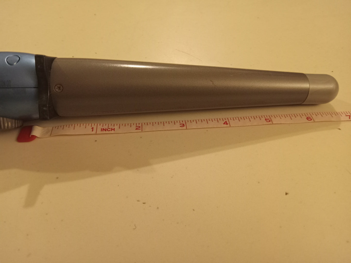 Nano Titanium Blue Hair Curling Iron, Straight Rod, BaByliss Pro 1 1/4" Tapered Barrel USED