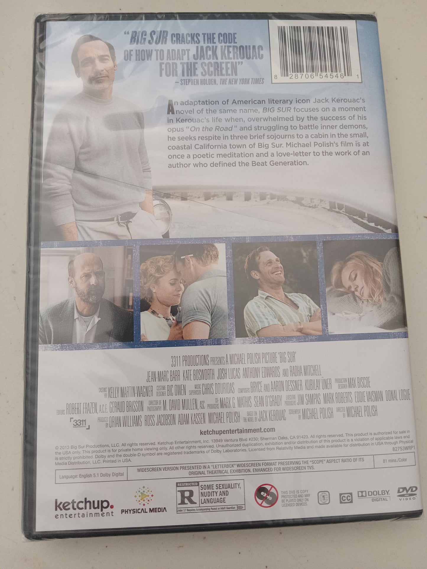 Big Sur, DVD Movie Widescreen, Rated R, NEW
