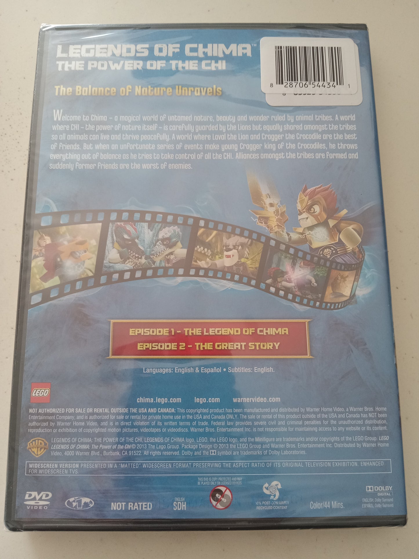 LEGO Legends of Chima The Power Of The Chi, DVD Movie Widescreen, Not Rated, NEW