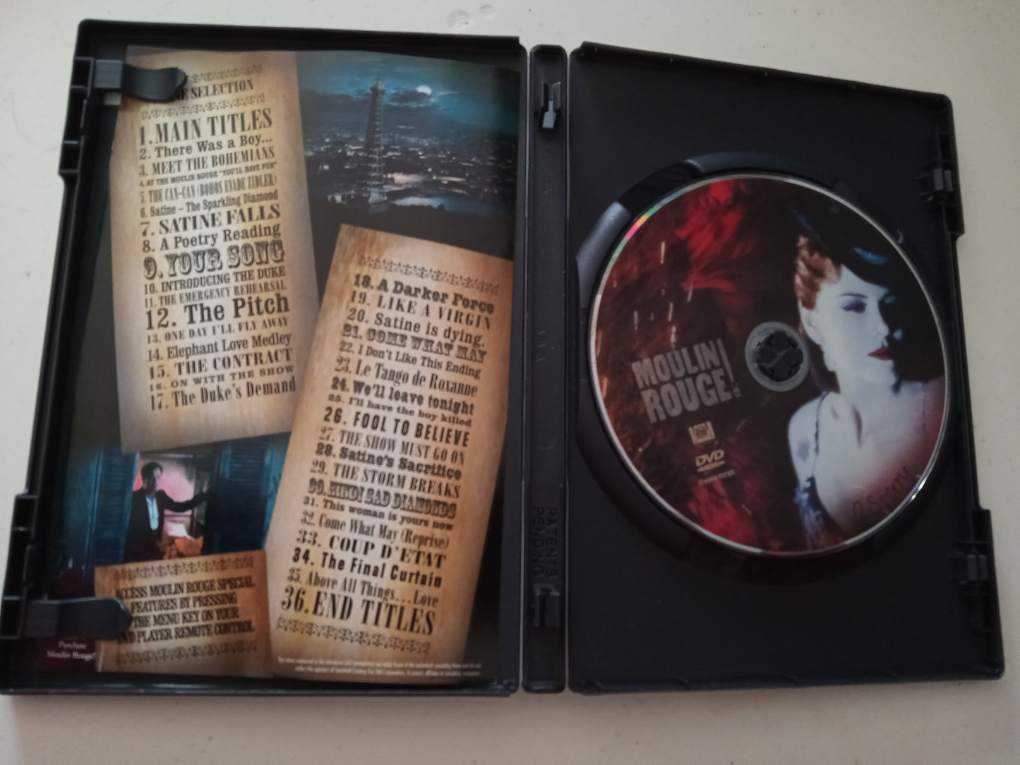 Moulin Rouge, DVD Movie, 2 Disc Special Ed. Nicole Kidman Widescreen, Rated PG-13, NEW/USED