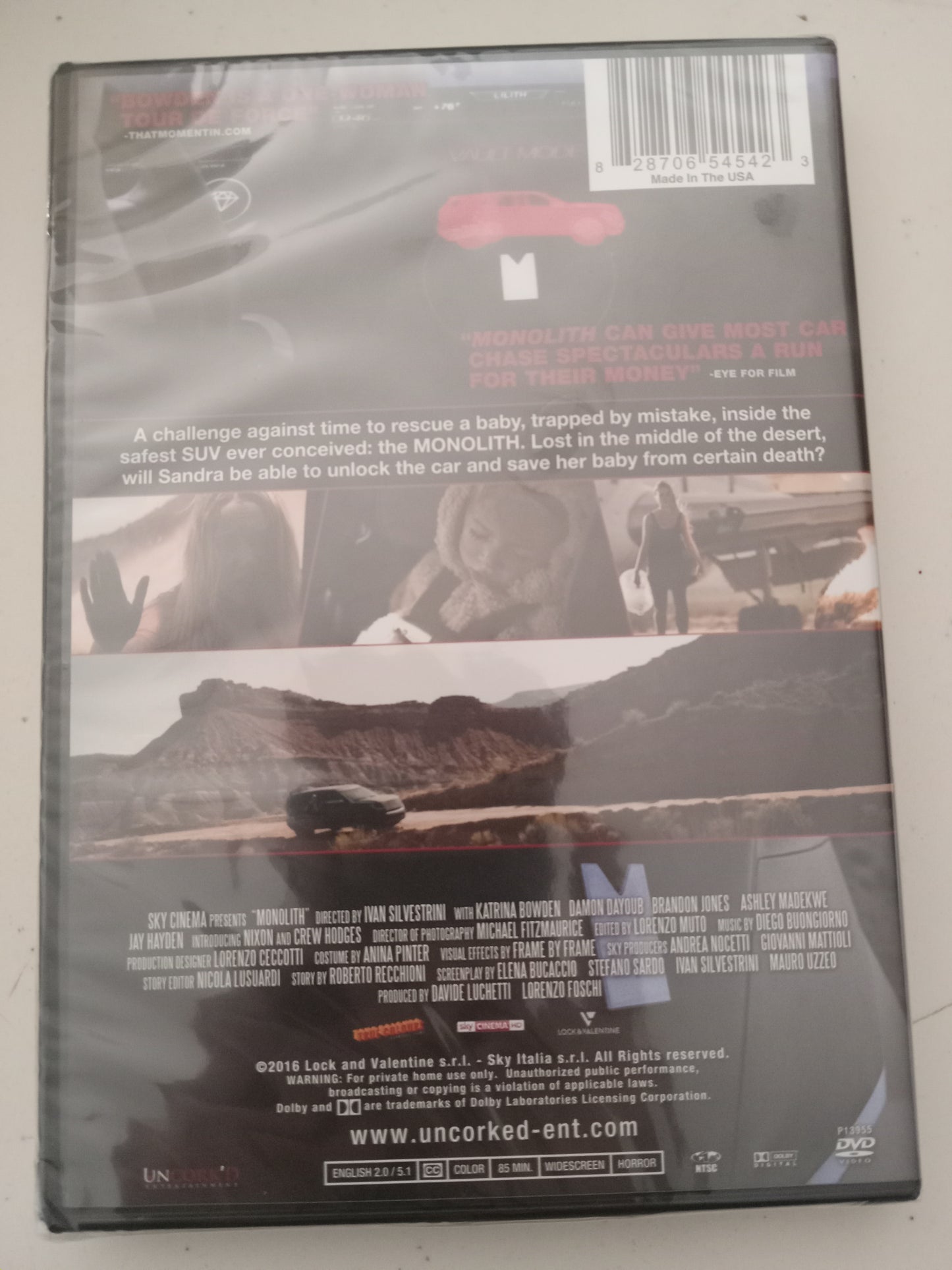 Monolith, DVD, Movie Widescreen, Not Rated, NEW