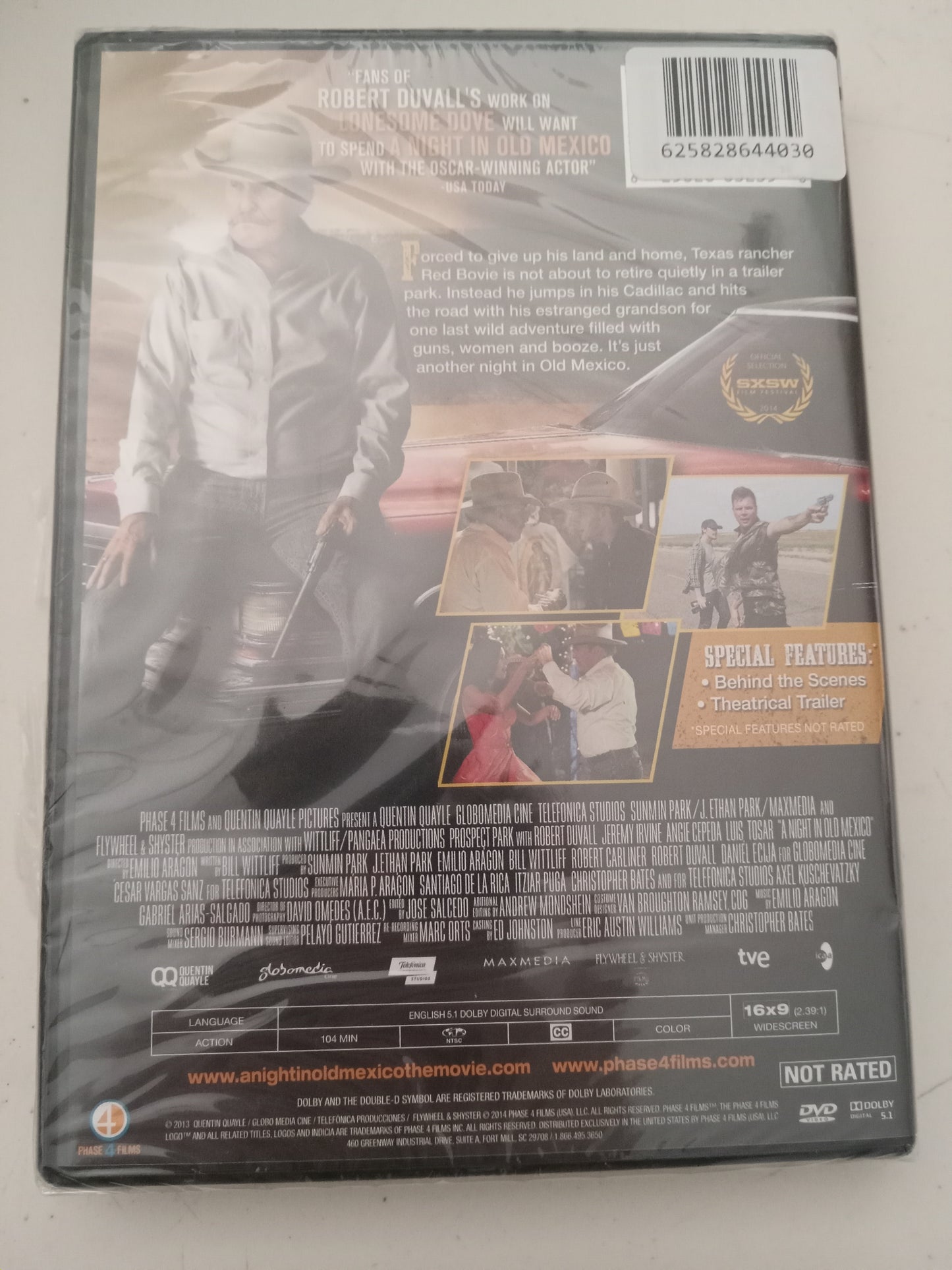 A Night In Old Mexico, DVD Movie Robert Duvall Widescreen, Not Rated, NEW/USED