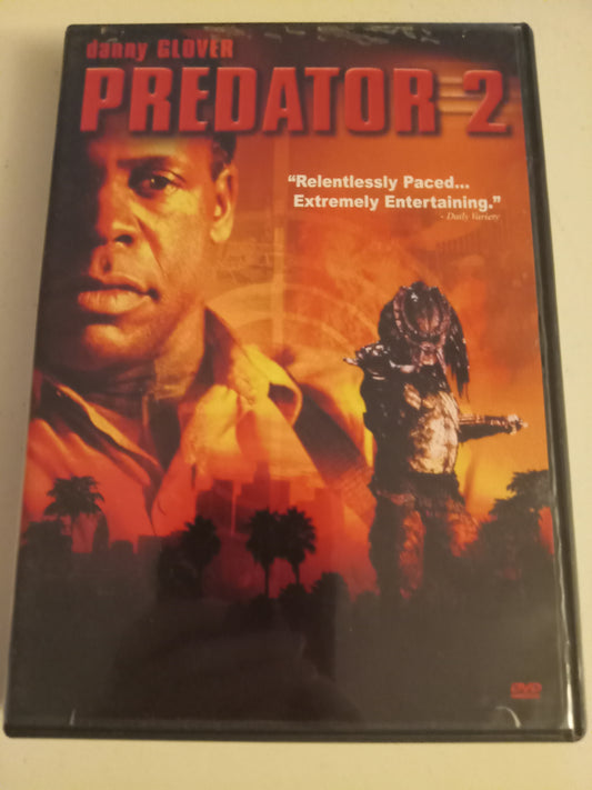 Predator 2, DVD Movie, Danny Glover Widescreen, Special Ed. Rated R, USED