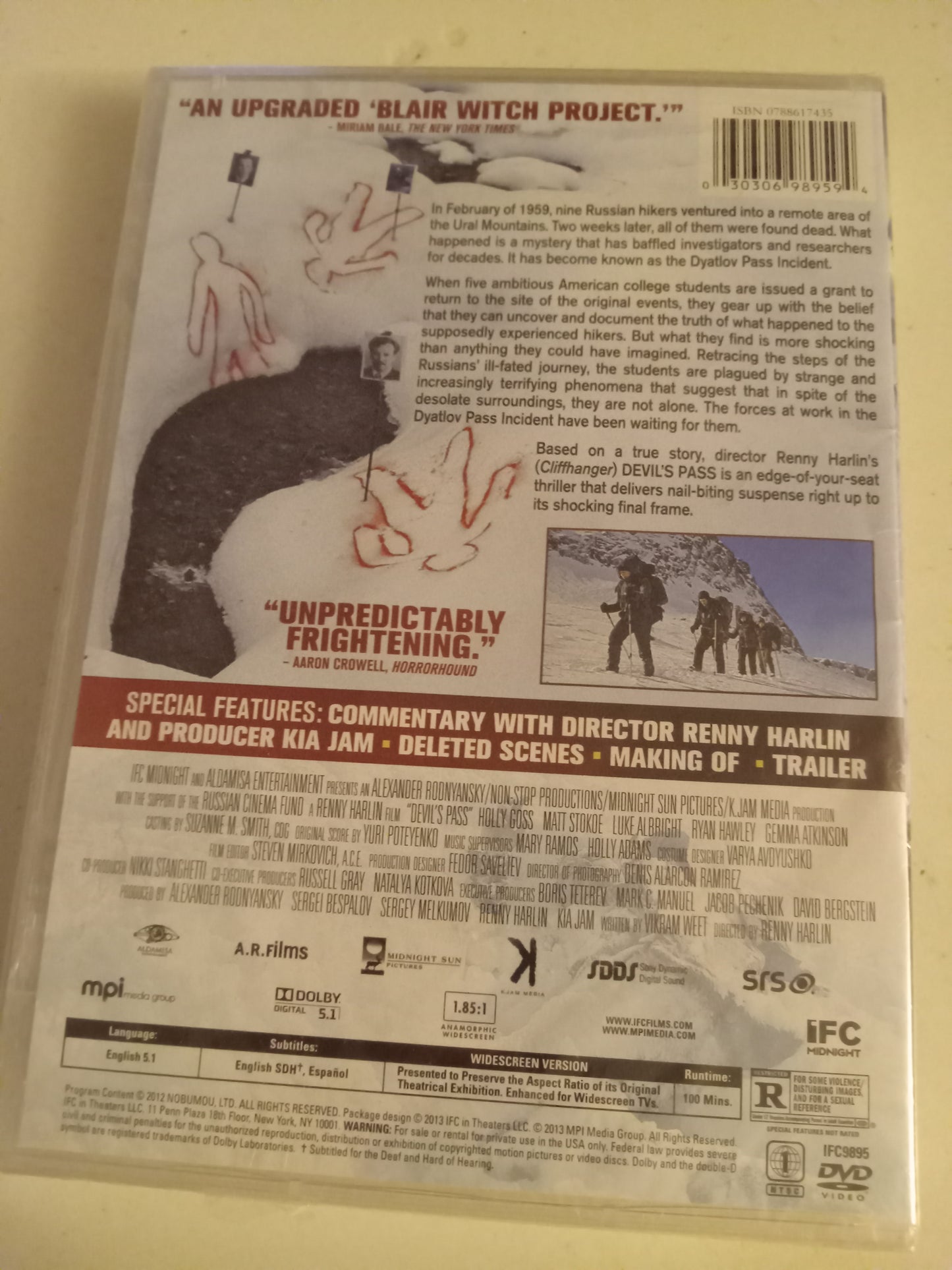 Devil's Pass, DVD Movie, Widescreen, Rated R, Rare NEW