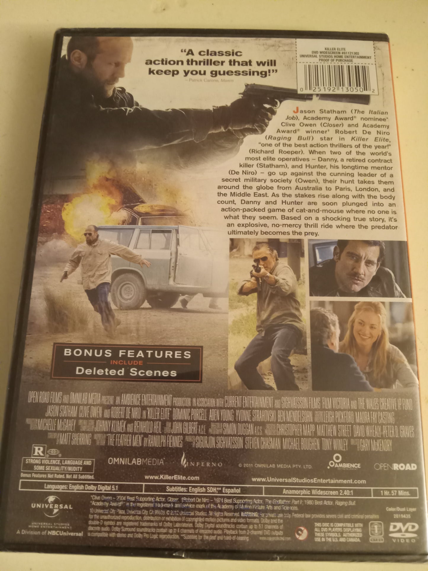 Killer Elite, DVD Movie, Widescreen, Rated R, NEW/USED