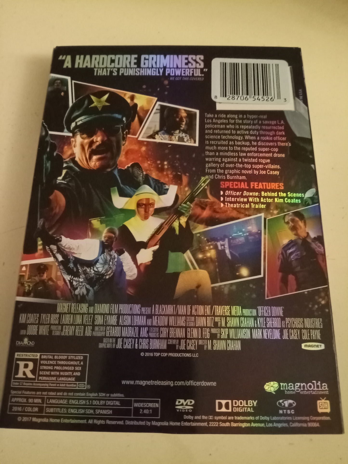 Officer Downe, DVD Movie, Kim Coates Widescreen, Rated R, NEW