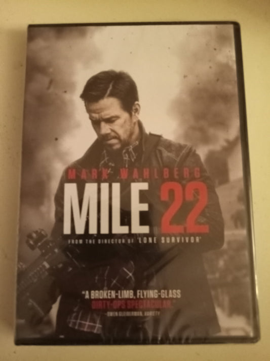 Mile 22, DVD Movie, Mark Wahlberg Widescreen, Rated R, NEW