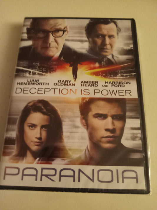 Paranoia, DVD Movie, "Deception is Power" Ed. Liam Hemsworth Widescreen, Rated PG-13, NEW/USED