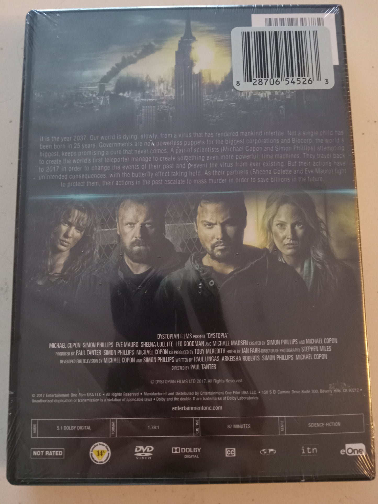 Dystopia, DVD Movie Widescreen, Not Rated, USED