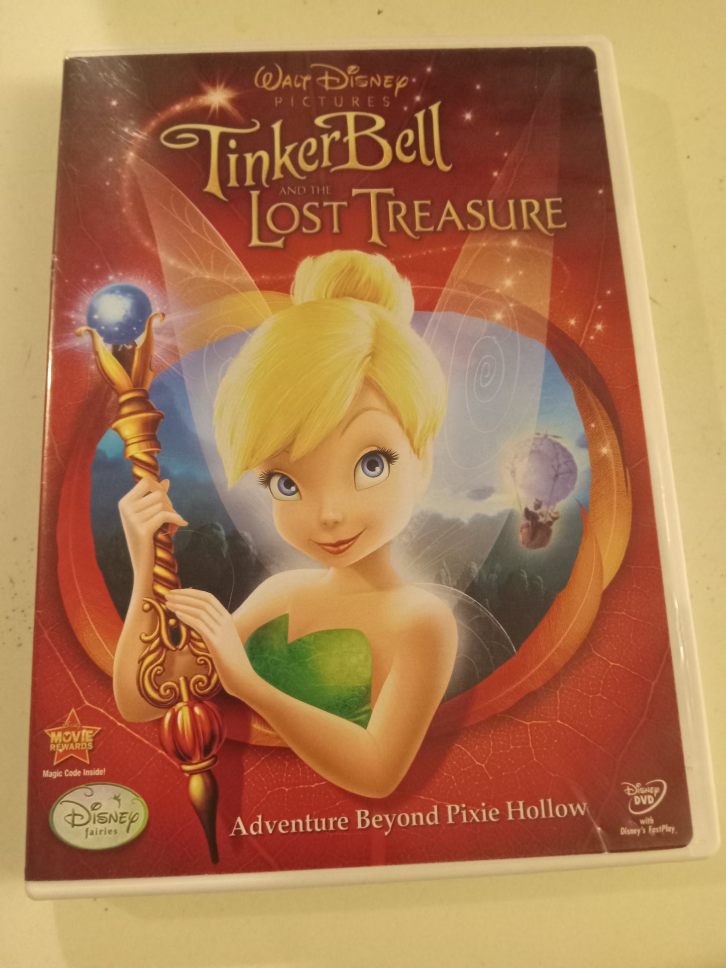 TinkerBell And The Lost Treasure, Disney Animation DVD Movie, Widescreen, Rated G, USED