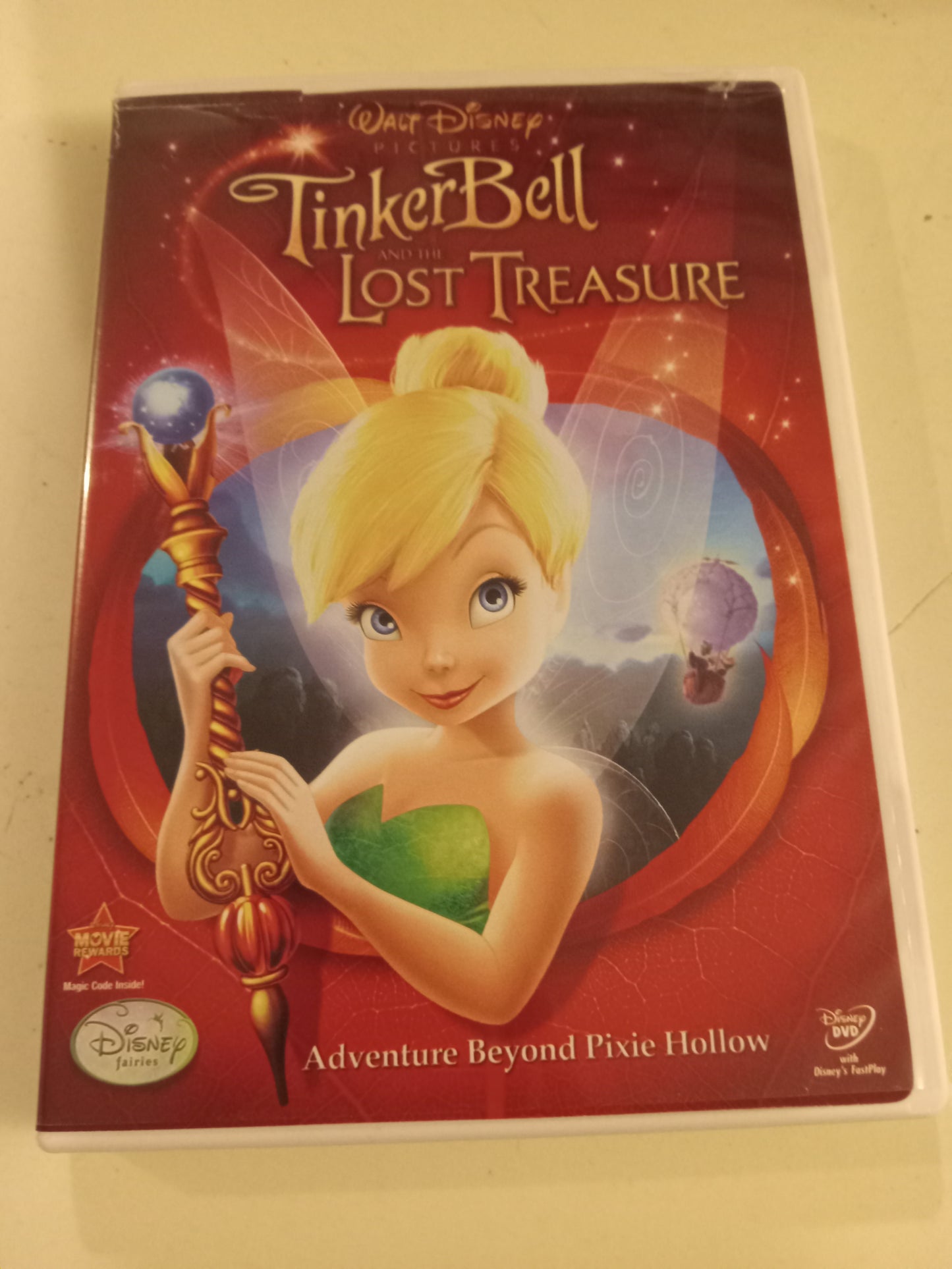 TinkerBell And The Lost Treasure, Disney Animation DVD Movie, Widescreen, Rated G, USED
