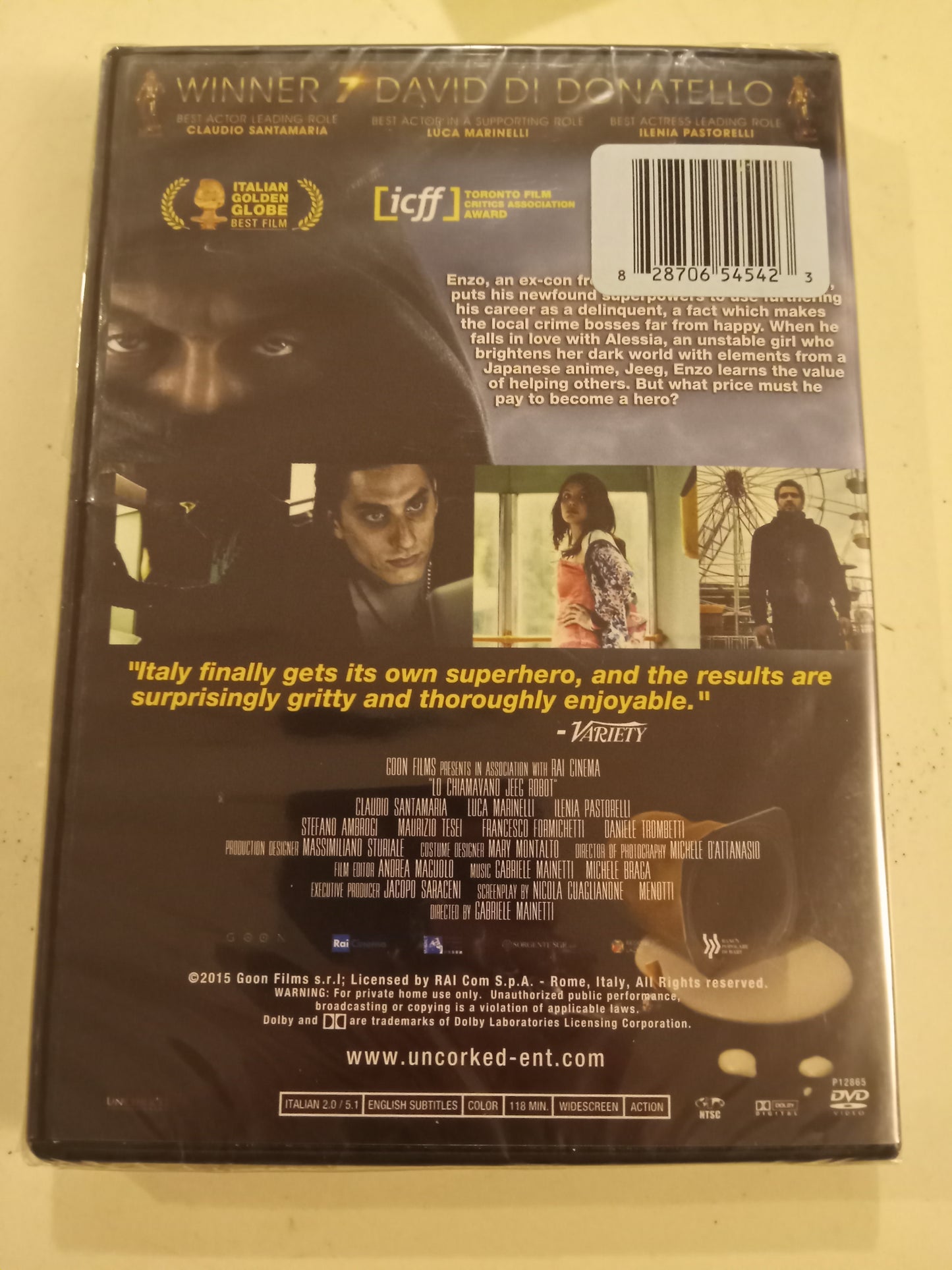 They Call Me Jeeg, DVD Movie, Widescreen, Not-Rated, NEW
