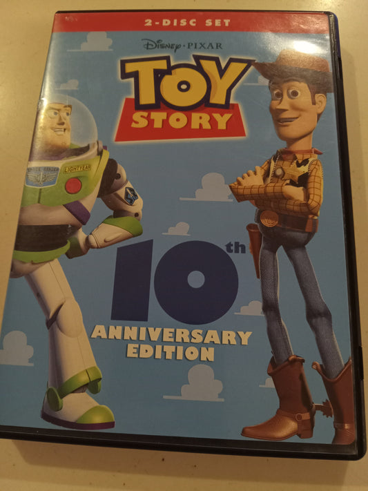 Toy Story, 10th Anniversary Edition, 2 Discs, DVD Movie, Fullscreen, Rated G, USED
