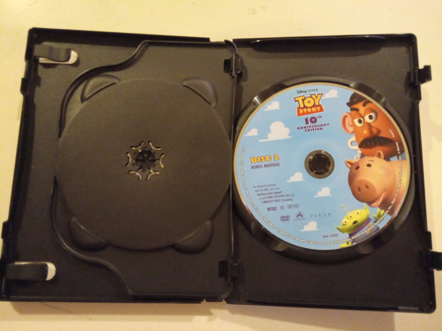 Toy Story, 10th Anniversary Edition, 2 Discs, DVD Movie, Fullscreen, Rated G, USED