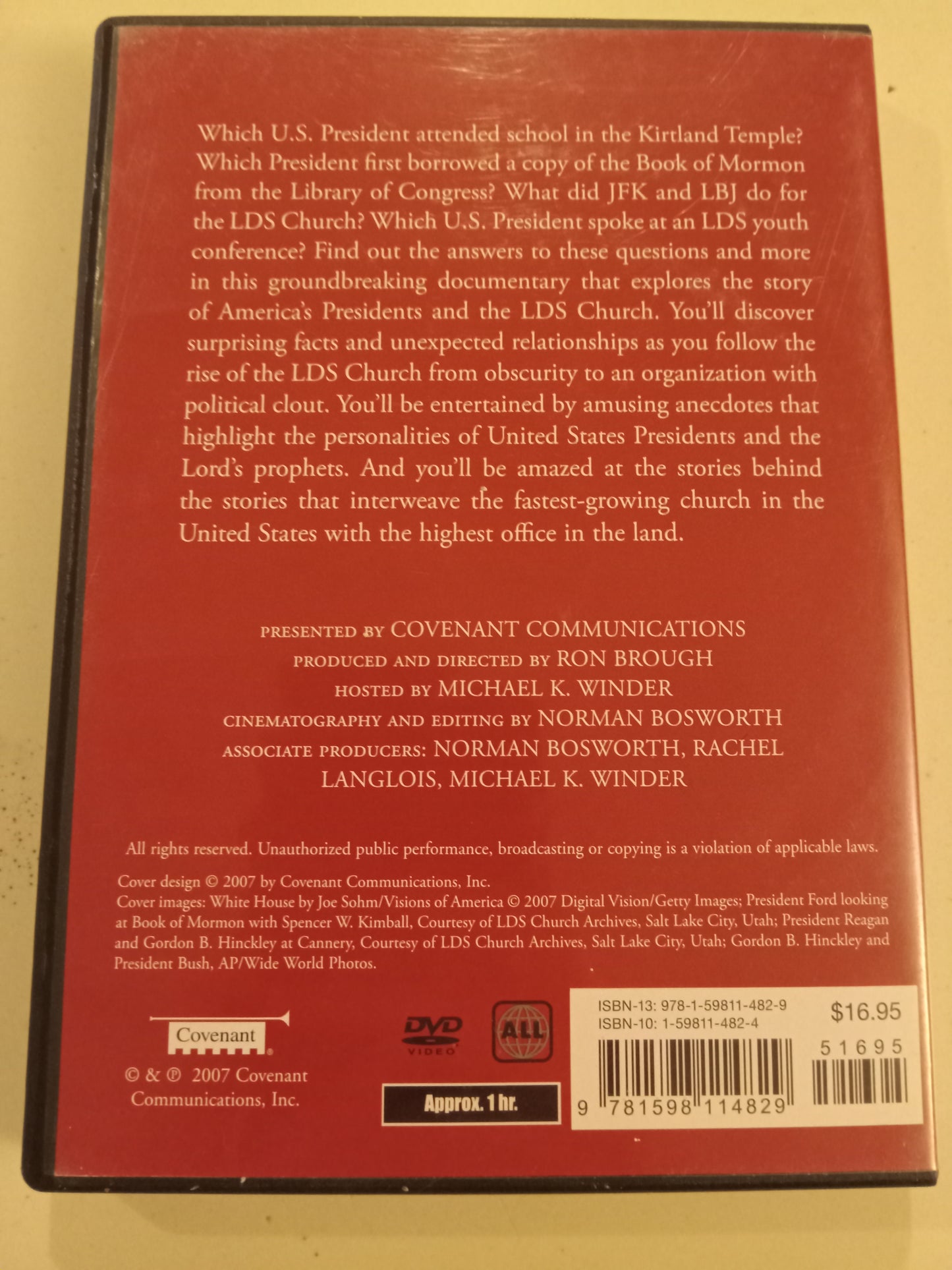 Presidents And Prophets, DVD Movie, LDS Church, Mormons, Not-Rated, USED