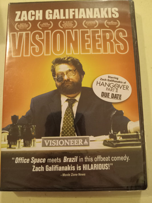 Visioneers, DVD Movie, Zach Galifianakis, Widescreen, Rated R, NEW