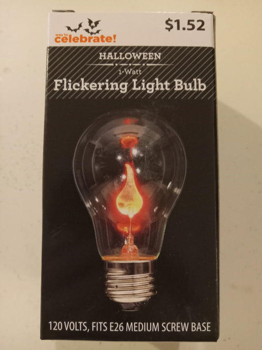 Halloween Flickering Flame Light Bulb, Holiday/Winter/Atmosphere Light, NEW