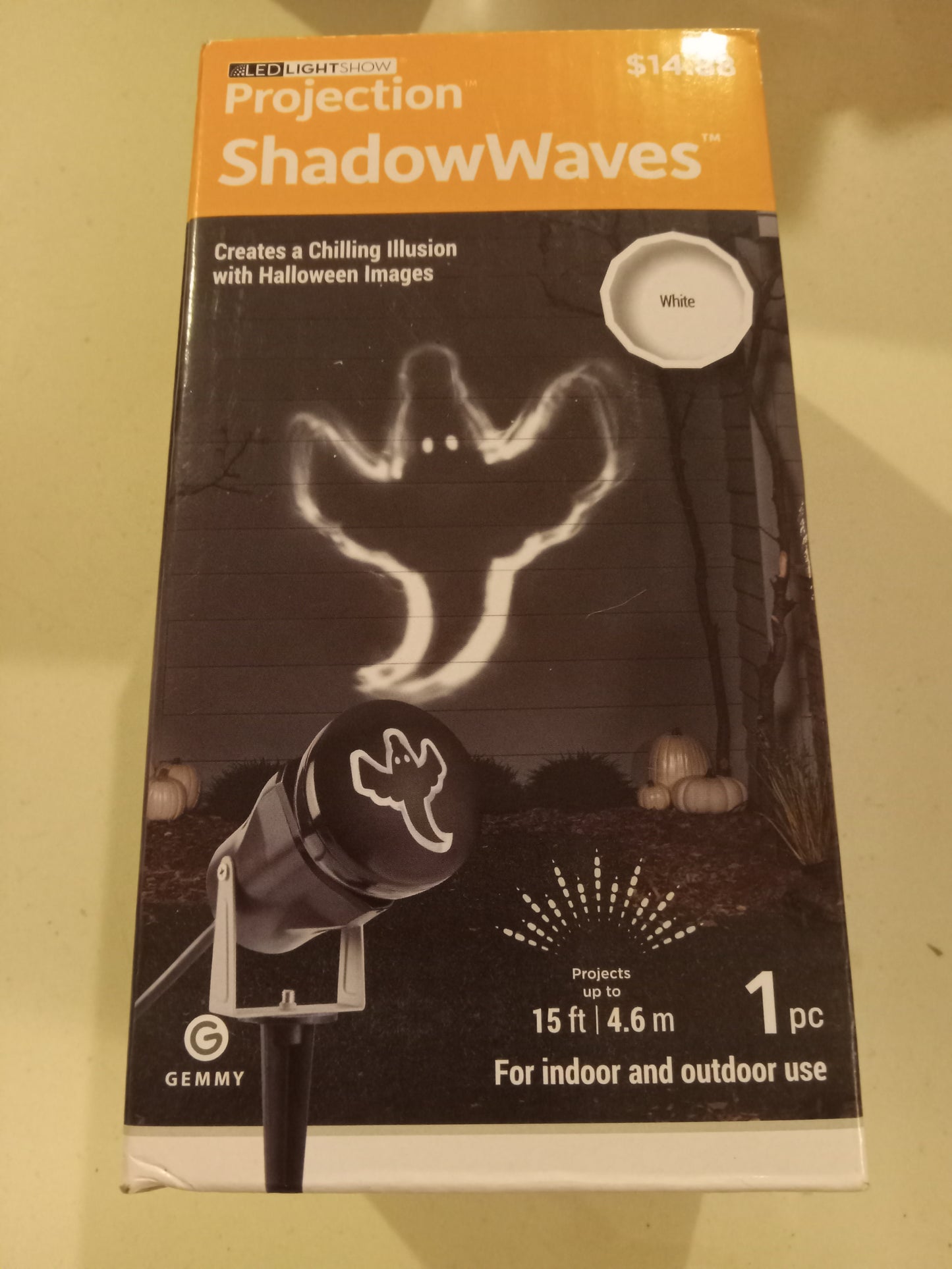 Halloween Lights, LED Light Projection Show, Whirl-A-Motion/Ghost Shadow Waves, Projector, NEW