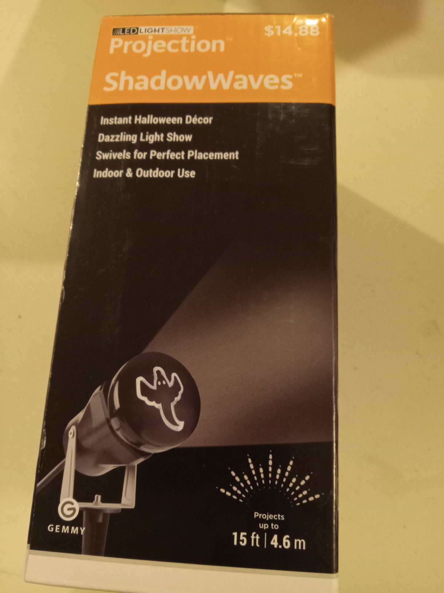 Halloween Lights, LED Light Projection Show, Whirl-A-Motion/Ghost Shadow Waves, Projector, NEW