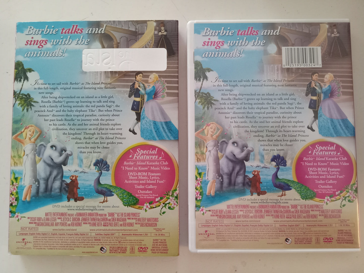 Barbie As The Island Princess, DVD Movie, Widescreen, Not Rated, USED
