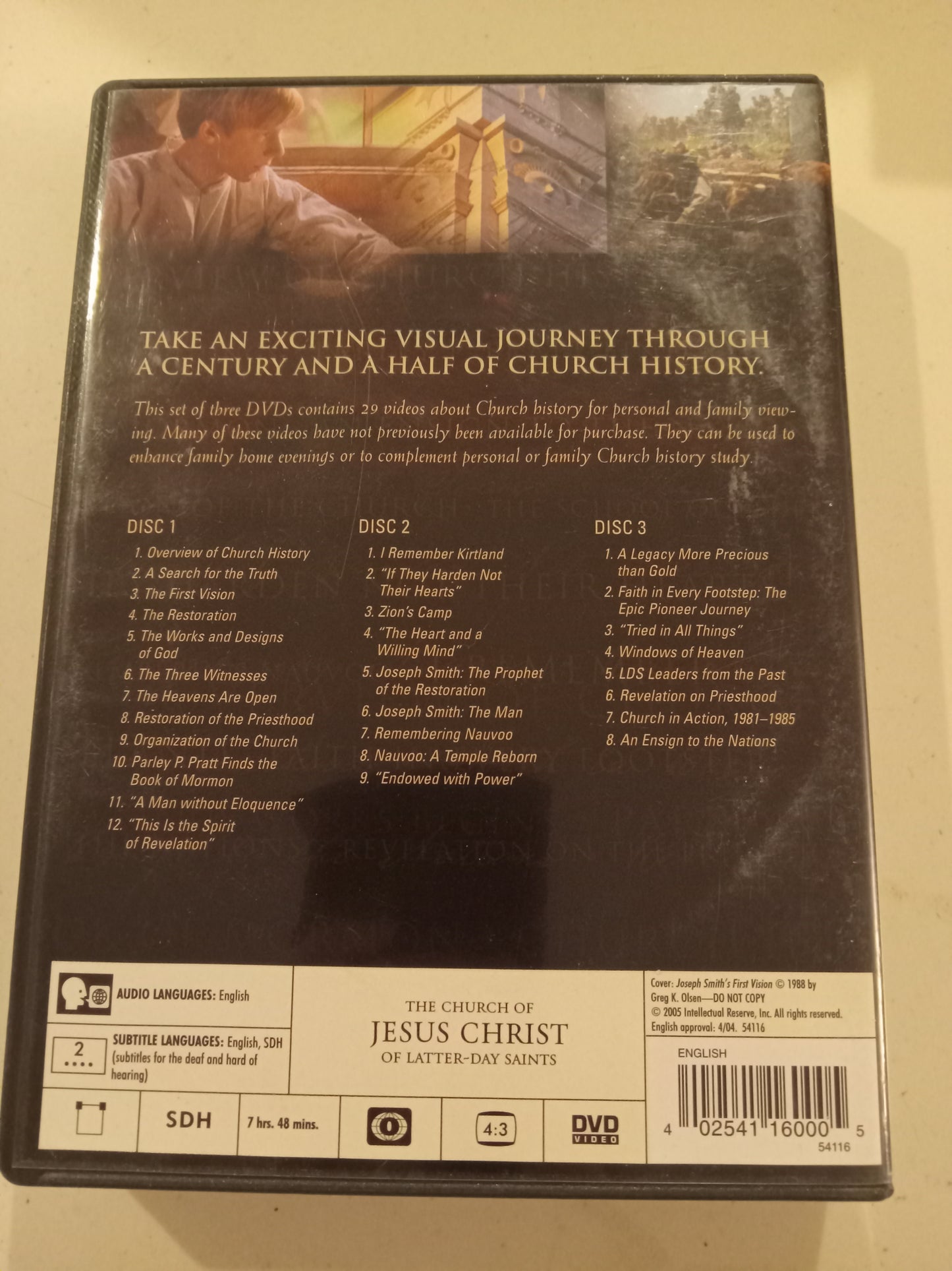 Church History, Home and Family Collection, LDS Church, Mormons, DVD Movie, Widescreen, Not Rated, USED