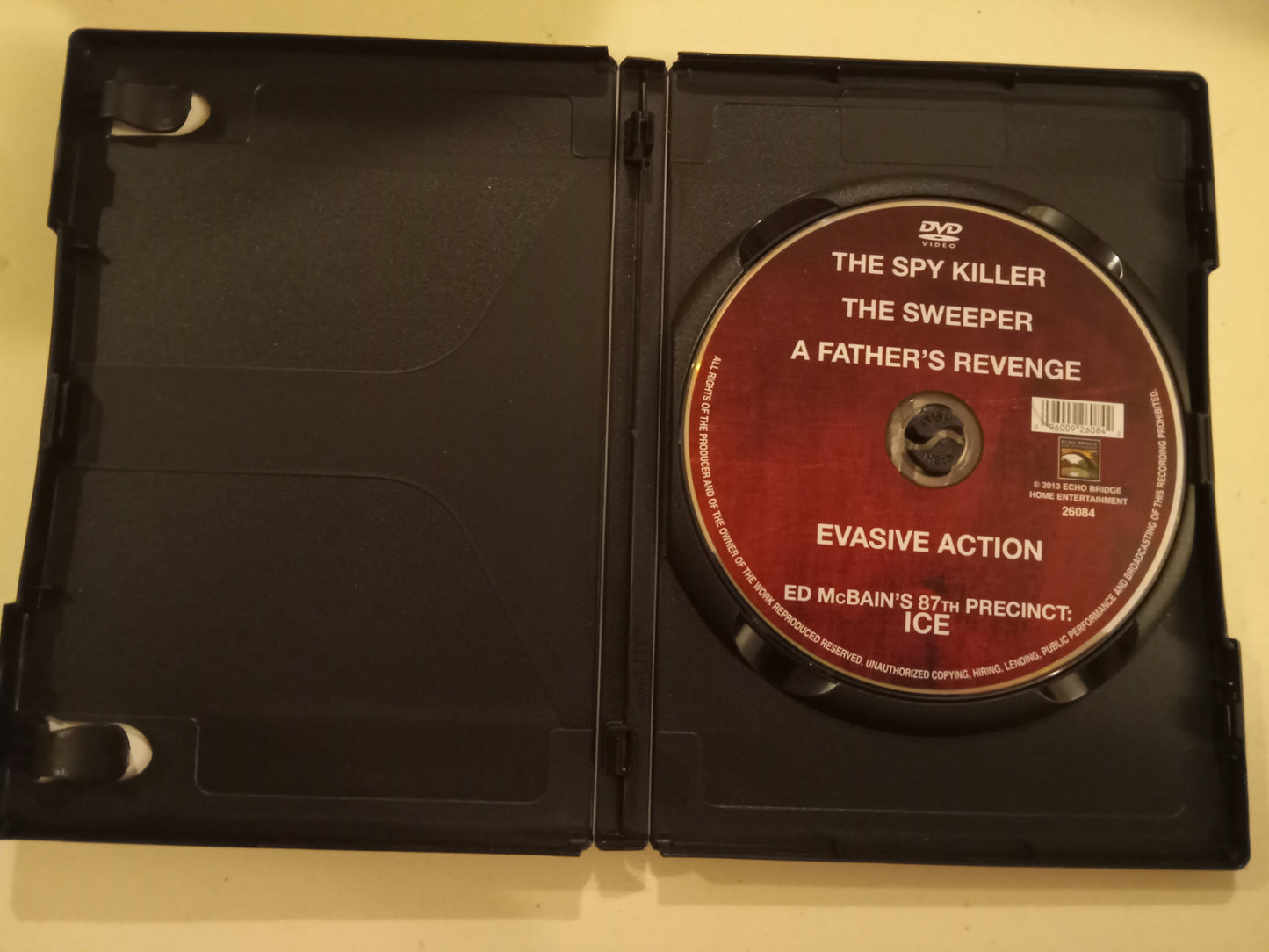 5 Movie Collection, Ed McBain's 87th Precinct Ice, Sweeper, Father's Revenge, Evasive Action, Spy Killer, DVD, Rated R/Not Rated, Widescreen, USED