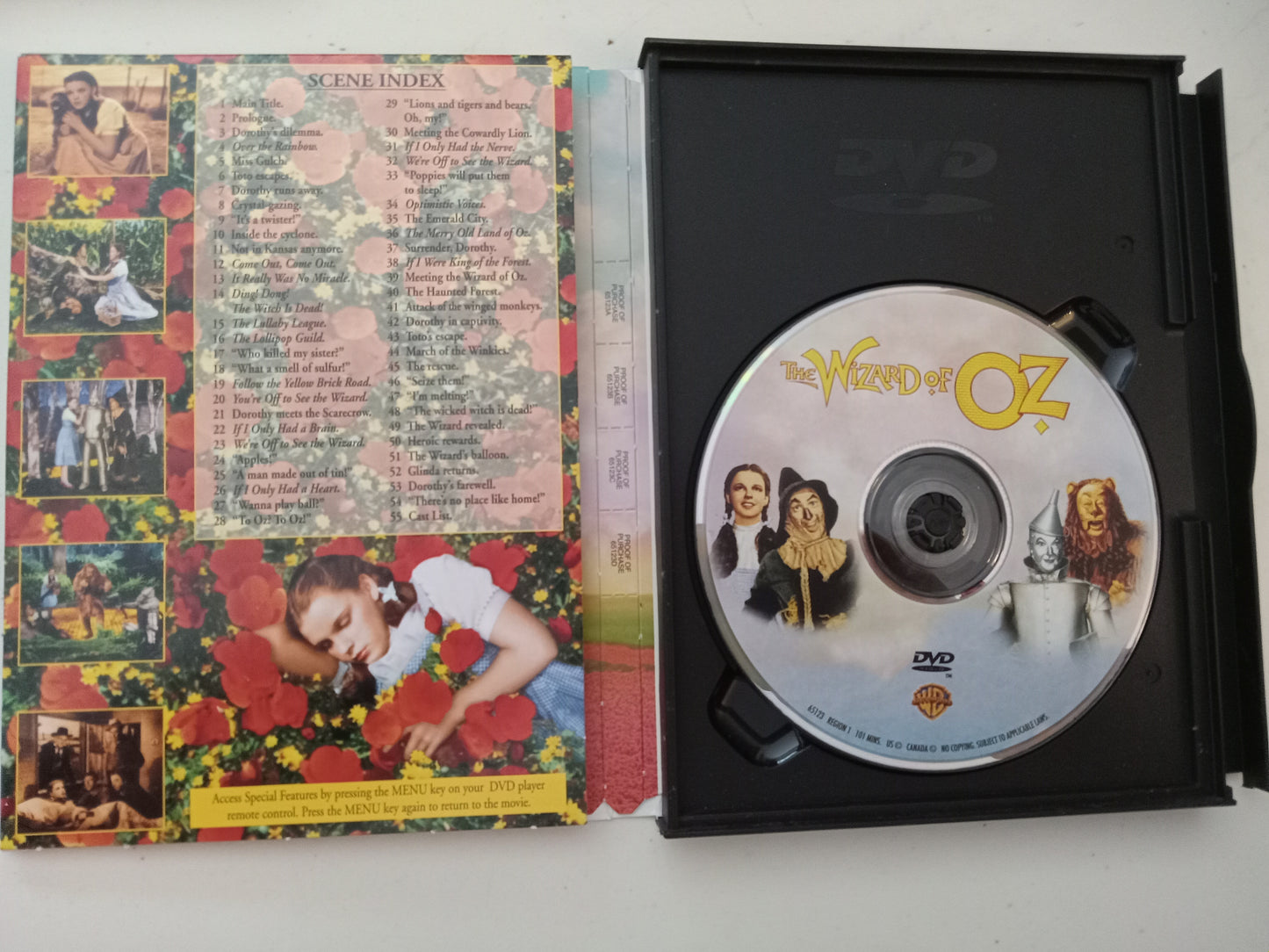 The Wizard Of Oz, 2 Discs Special Ed, DVD Movie, Widescreen, Rated G, USED