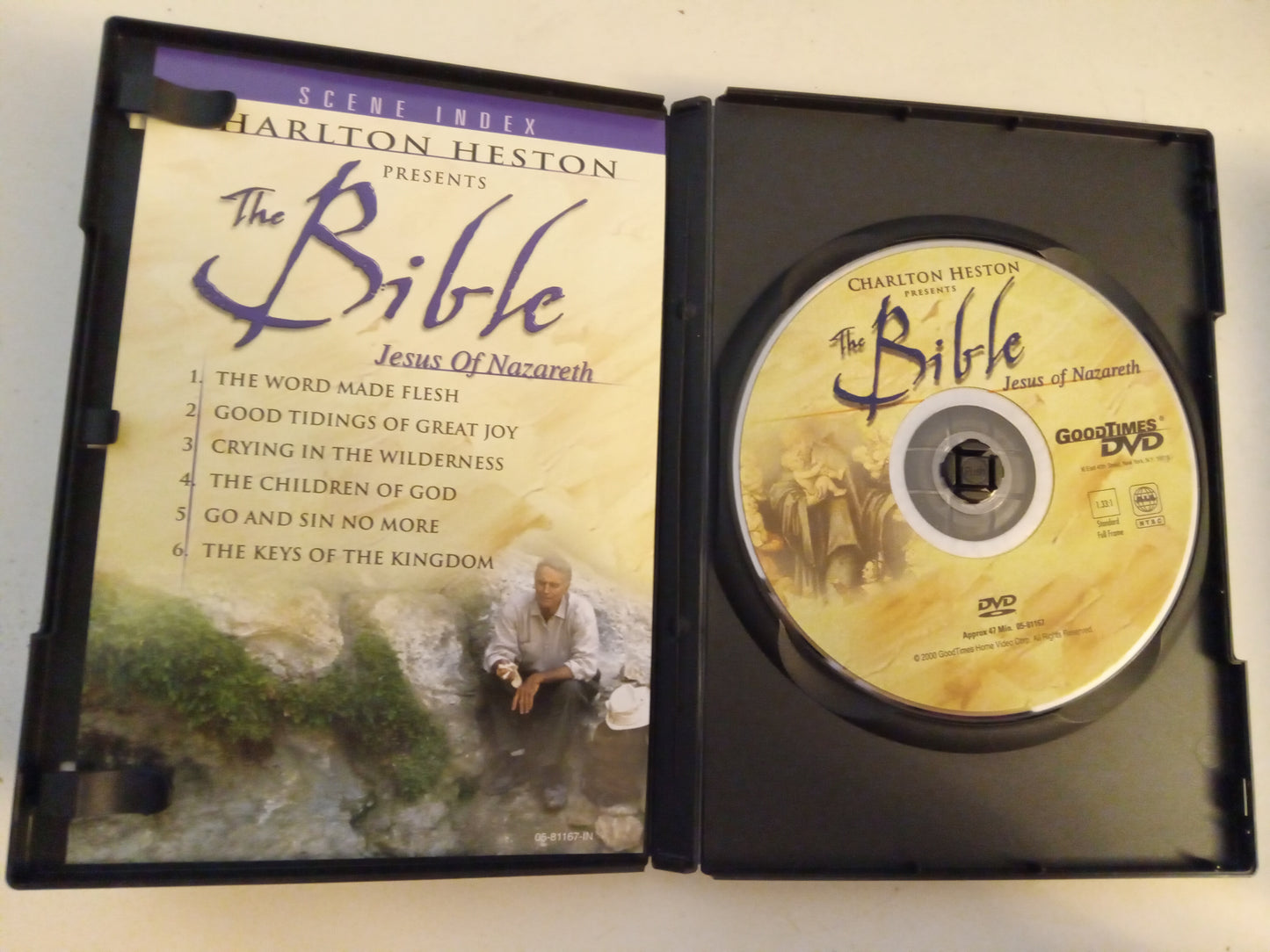 Charlton Heston Presents The Bible, Genesis, Story of Moses, Jesus Of Nazareth, DVD Movies, Fullscreen, Not Rated, USED
