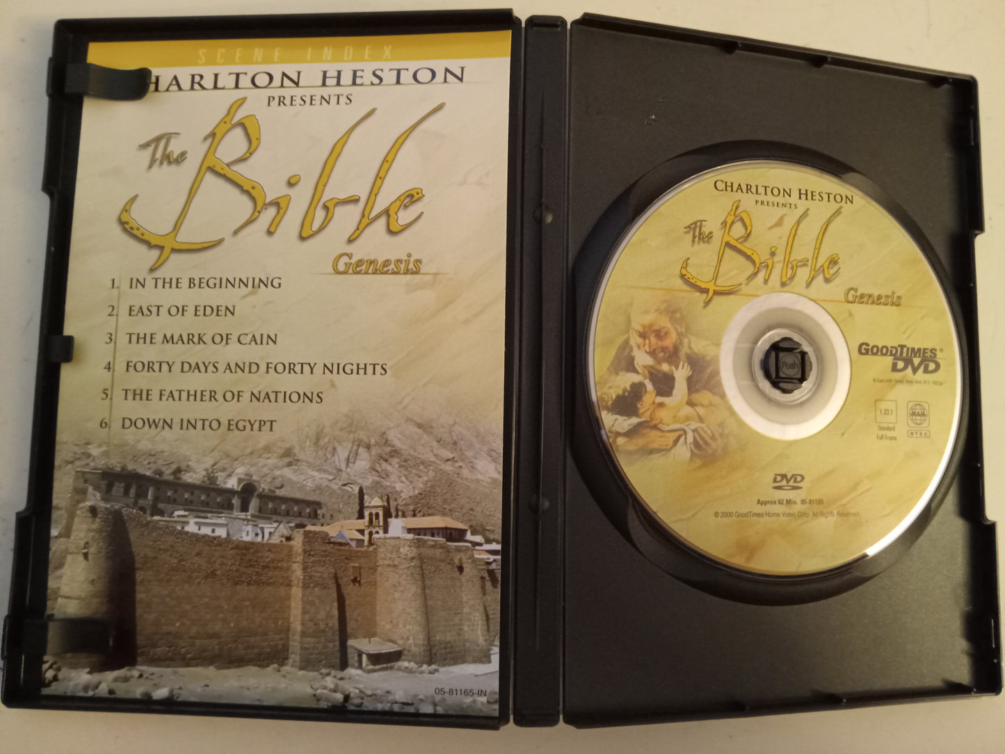 Charlton Heston Presents The Bible, Genesis, Story of Moses, Jesus Of Nazareth, DVD Movies, Fullscreen, Not Rated, USED