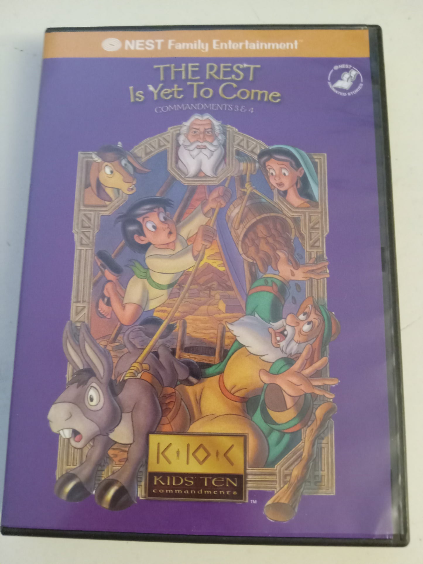 Kids Animated Ten Commandments Series, Nest Family Entertainment, DVD Movie, Widescreen, Not Rated, USED