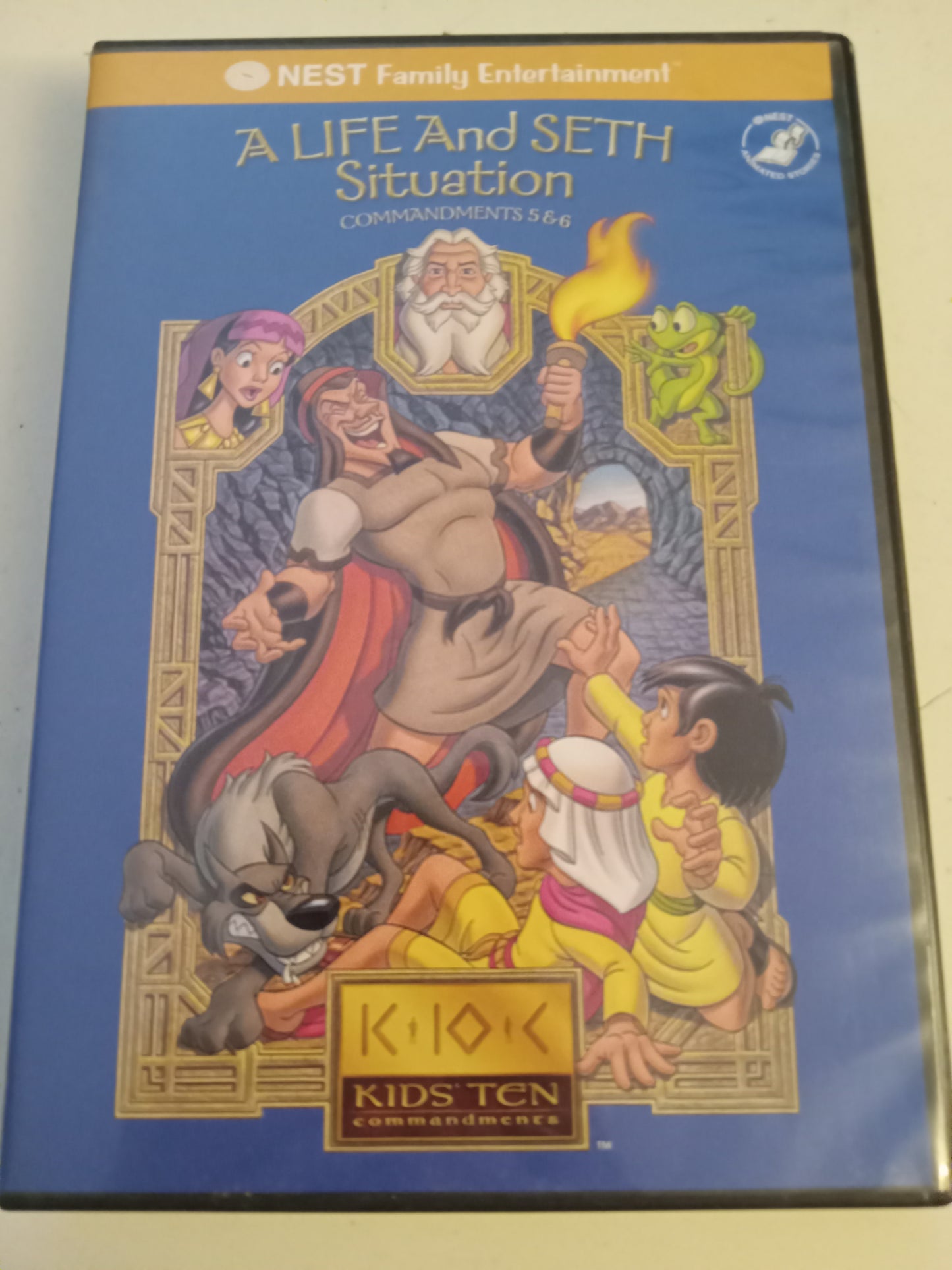 Kids Animated Ten Commandments Series, Nest Family Entertainment, DVD Movie, Widescreen, Not Rated, USED