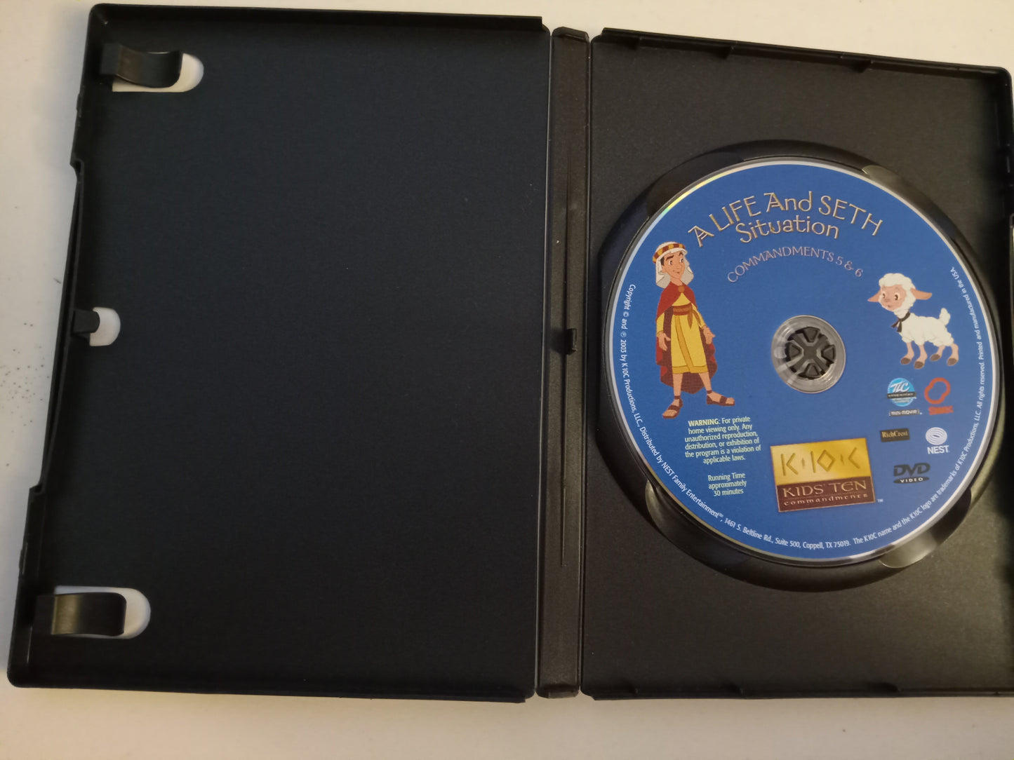 Kids Animated Ten Commandments Series, Nest Family Entertainment, DVD Movie, Widescreen, Not Rated, USED